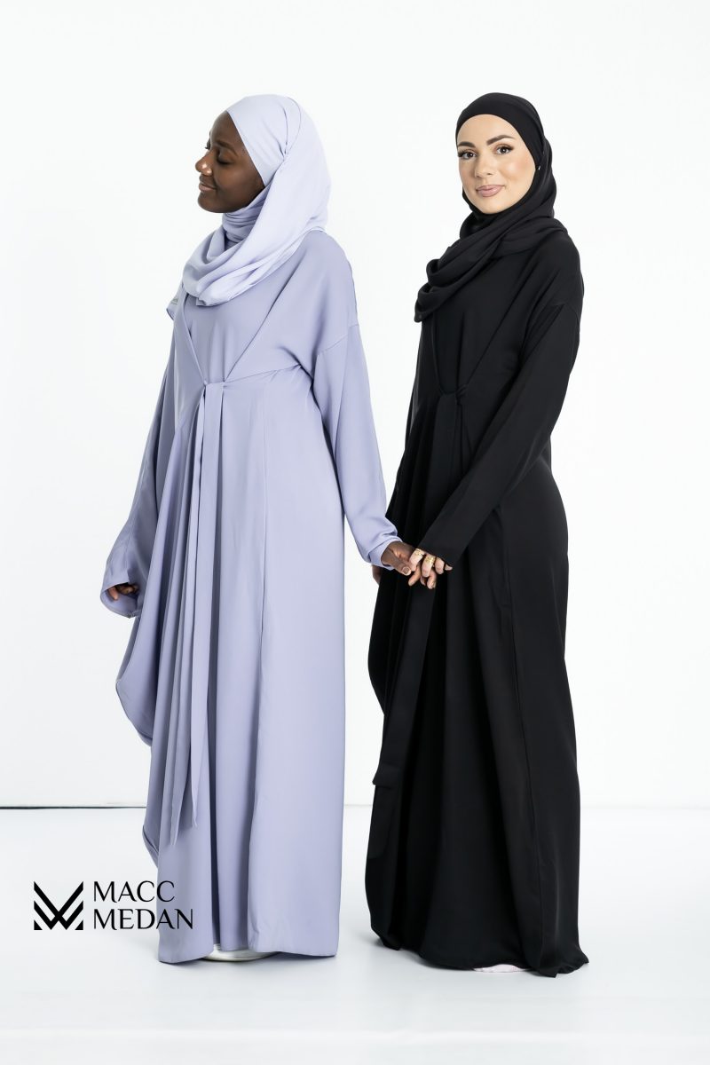 Abaya Amal Blau-schwarz MACCMEDAN