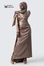 Abendkleid 1001-Nacht Cappucino MACCMEDAN