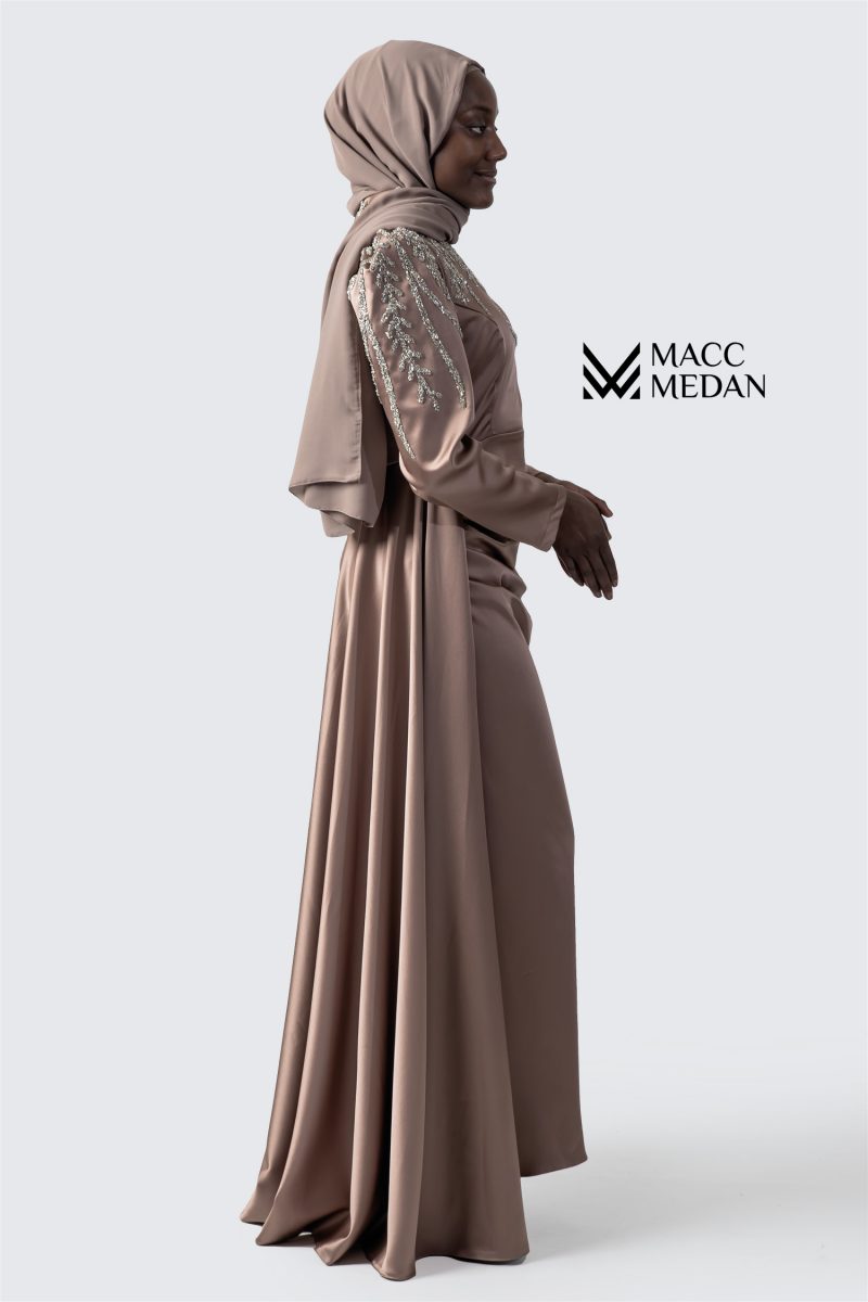 Abendkleid 1001-Nacht Cappucino MACCMEDAN