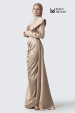 Abendkleid 1001-Nacht Karamell MACCMEDAN