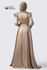 Abendkleid 1001-Nacht Karamell MACCMEDAN