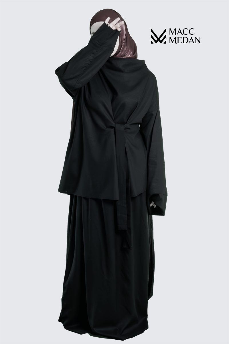 MACCMEDAN Zweiteiler Leinenset Schwarz - MaccMedan Muslimische Kleider, Hijab, Abaya, Muslima Fashion, Modest Fashion, Islamische Kleidung, Muslimische Mode
