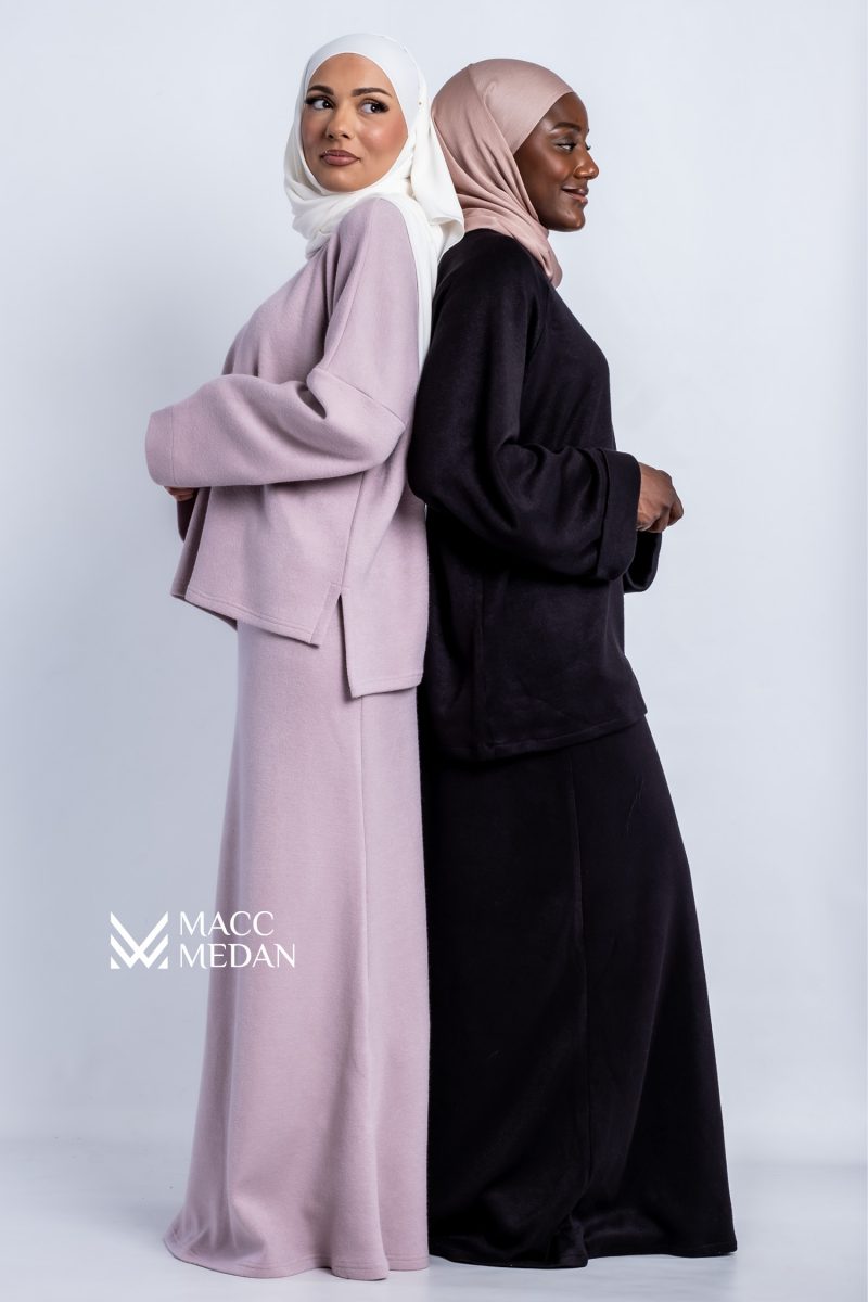 Angora-Set Meerjungfrau Schwarz - MaccMedan Muslimische Kleider, Hijab, Abaya, Muslima Fashion, Modest Fashion, Islamische Kleidung, Muslimische Mode