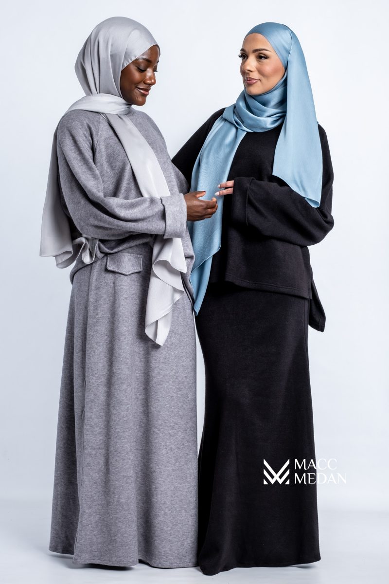 Angora-Set Meerjungfrau Schwarz - MaccMedan Muslimische Kleider, Hijab, Abaya, Muslima Fashion, Modest Fashion, Islamische Kleidung, Muslimische Mode