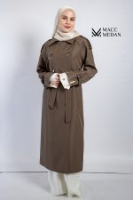 Klassischer Trenchcoat - Olivgrün MACCMEDAN Muslimische Kleidung, Hijab, Muslima Fashion, Modest Fashion, Islamische Kleidung, Muslimische Mode