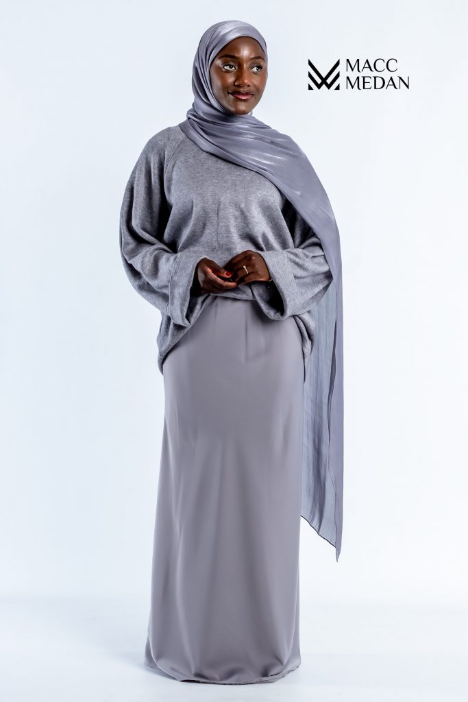 Premium Satinrock - Grau MACCMEDAN