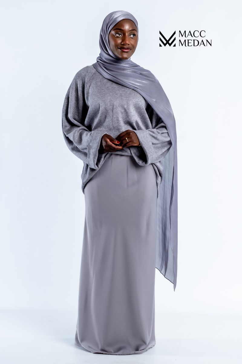 Premium Satinrock - Grau MACCMEDAN