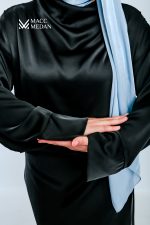 Viskosezweiteiler - Bluse und Rock - Schwarz - MACCMEDAN