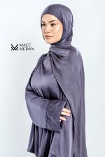 Fertighijab aus Premium Koreanischer Organzaseide - Schals, Hijabi, Muslima, Kopftuch, Modest Fashion - MaccMedan