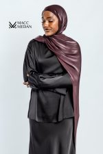 Fertighijab aus Premium Koreanischer Organzaseide - Schals, Hijabi, Muslima, Kopftuch, Modest Fashion - MaccMedan