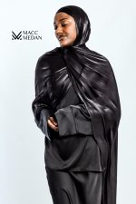 Fertighijab aus Premium Koreanischer Organzaseide - Schals, Hijabi, Muslima, Kopftuch, Modest Fashion - MaccMedan