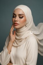 Fertighijab auf Krepp-Chiffon - MACCMEDAN