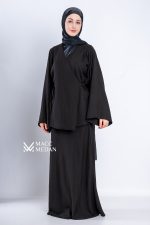 Linen Grace Set – Eleganter Leinen-Zweiteiler-Schwarz MaccMedan Muslimische Kleider, Hijab, Abaya, Muslima Fashion, Modest Fashion, Islamische Kleidung, Muslimische Mode