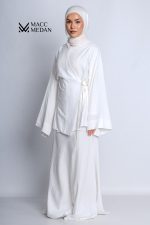 Linen Grace Set – Eleganter Leinen-Zweiteiler-Weiß MaccMedan Muslimische Kleider, Hijab, Abaya, Muslima Fashion, Modest Fashion, Islamische Kleidung, Muslimische Mode
