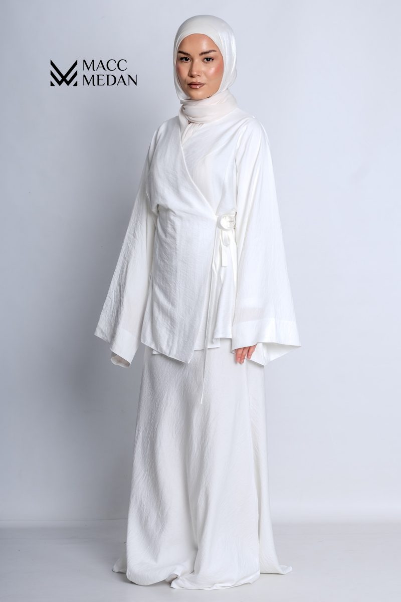 Linen Grace Set – Eleganter Leinen-Zweiteiler-Weiß MaccMedan Muslimische Kleider, Hijab, Abaya, Muslima Fashion, Modest Fashion, Islamische Kleidung, Muslimische Mode