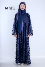 Abaya-Zweiteiler – Navy Elegance Butterfly - Muslimische Kleider, Hijab, Abaya, Muslima Fashion, Modest Fashion, Islamische Kleidung, Muslimische Mode