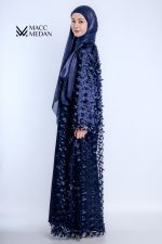 Abaya-Zweiteiler – Navy Elegance Butterfly - Muslimische Kleider, Hijab, Abaya, Muslima Fashion, Modest Fashion, Islamische Kleidung, Muslimische Mode