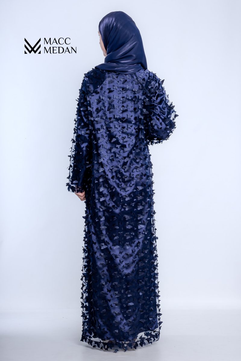 Abaya-Zweiteiler – Navy Elegance Butterfly - Muslimische Kleider, Hijab, Abaya, Muslima Fashion, Modest Fashion, Islamische Kleidung, Muslimische Mode